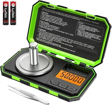 Весы ювелирные Brifit KA73G (50/0.001 г) с калибровочной гирей и пинцетом