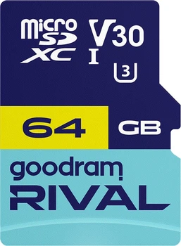 Карта памяти GOODRAM 64 GB microSDXC Rival (GGSM3AA-0640R12)