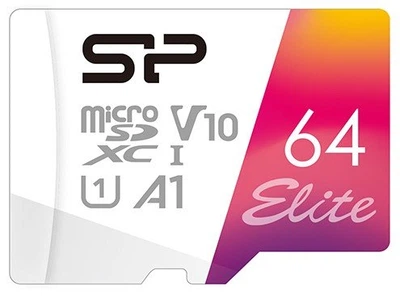 Карта пам'яті Silicon Power 64GB microSDXC class 10 UHS-I U1 A1 Elite Color (SP064GBSTXBV1V20SP)