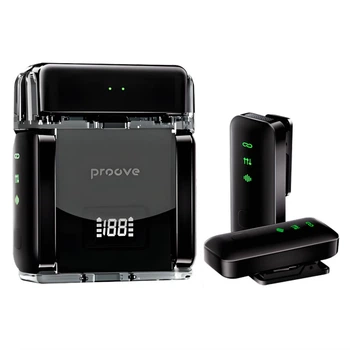 Беспроводной петличный микрофон Proove Live Lightning | USB-C Black (PLWM00012101)