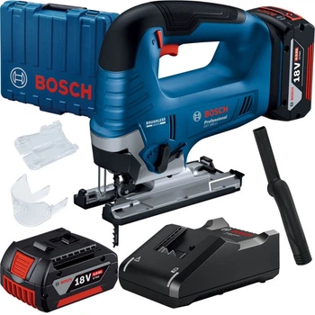 Аккумуляторный лобзик Bosch GST 185-LI Professional с 2 акб 4 Ah и с/п, в кейсе