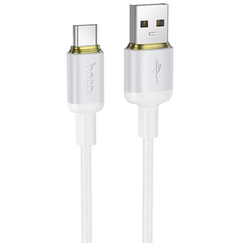 Кабель зарядки Hoco X128 USB to Type-C 3A 1 м з підтримкою швидкої зарядки та передачі даних Білий