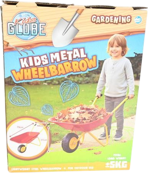 Металева тачка садова Kids Globe для пісочниці 79 см 721995 (8713219582589)