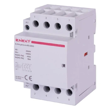 Модульный контактор e.mc.pro.4.40.4NO, 4р, 40А, 4NO, 220В
