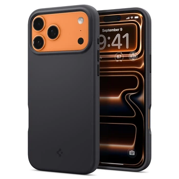 Чехол Spigen Silicone Fit MagFit для iPhone 17 Pro Max Black (ACS10270)