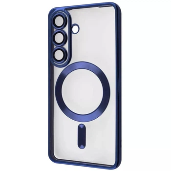 Чохол WAVE Metal Color Case with Magnetic Ring Samsung Galaxy S26 з захистом камери і магнітом для зарядки Midnight Blue