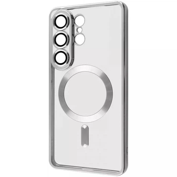 Чохол WAVE Metal Color Case with Magnetic Ring Samsung Galaxy S26 Ultra з захистом камери і магнітом для зарядки Silver