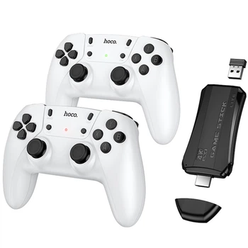 Игровая приставка Hoco GA31 + два беспроводных геймпада for PC White