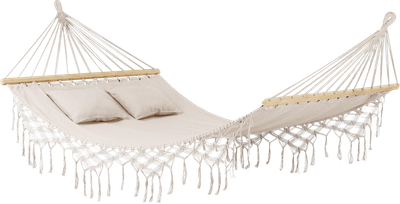 Huśtawka ogrodowa Luverno Boho Beżowa (L-42440)