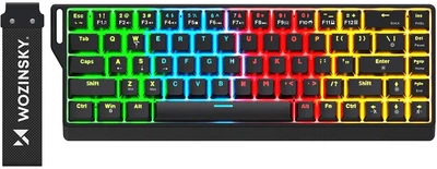 Klawiatura przewodowa Wozinsky WKGP-1165 SNK Red USB Black (5907769384172)