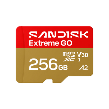 Карта пам'яті microSDXC SanDisk Extreme GO 256 ГБ Class 10 UHS-I U3 V30 A2 до 240 МБ/с