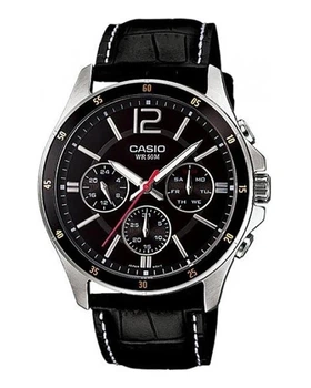 Мужские часы Casio MTP-1374L-1A черные 50 м
