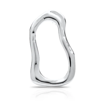 Брошь из стали BROCHE бижутерия Модерн Контур серебристая BRBF114951