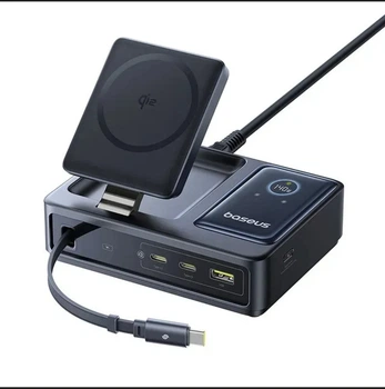Настільний зарядний пристрій Baseus Nomos 5-in-1 Desktop Charger Qi2 140W