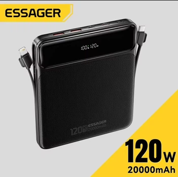 Повербанк ESSAGER 120W Power Bank 20000 mAh