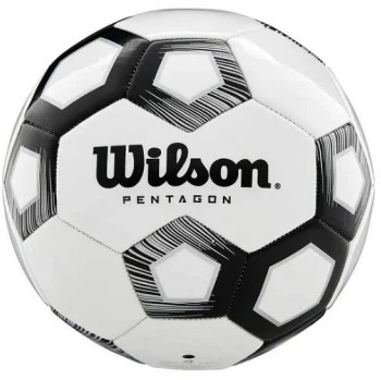 М'яч футбольний Wilson Pentagon white/black size 4