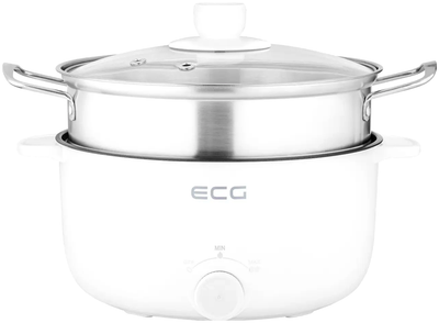 Электрокастрюля 3 л 900 Вт для кухни белая ECG MC-0958