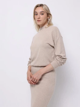 Свитер вязаный женский Colin's CL1075614BME L Beige Melange (8684112821672)