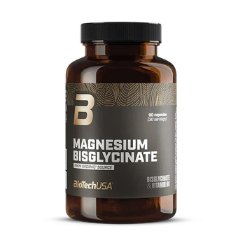 Магний бисглицинат BioTechUSA Magnesium Bisglycinate 90 капсул, 84% хелата с витамином B6