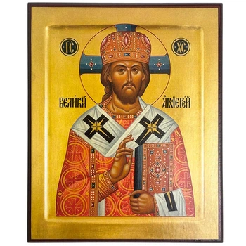 Икона "Великий Архиерей" на дереве 12х16 см