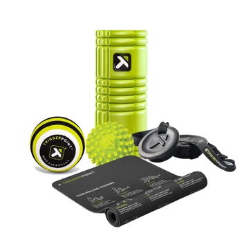 TriggerPoint Specialty Kit - масажний ролер , заглушки з ременем, м'ячі MB1 і MobiPoint та килимок, Зелений( SpecialtyKit-350327)