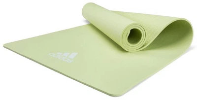 Коврик для йоги Adidas зеленый 8 мм для йоги и пилатеса нескользящий для тренировок и фитнеса