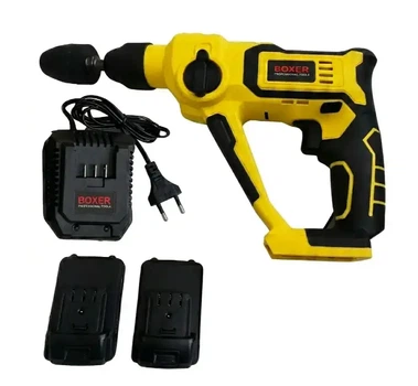 Перфоратор BOXER SR-145 до 5000 уд/хв патрон SDS+ АКБ 20,4 В/3,0 А·год 2шт Енергія удару 1 Дж