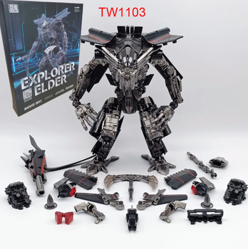 Коллекционная фигурка-трансформер Джетфайер Baiwei TW-1103 Explorer Elder (Jetfire SR-71 Blackbird, 22 см)