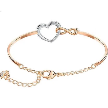 Браслет SWAROVSKI HYPERBOLA 5518869 женский с сердцем