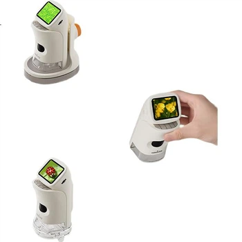 Детский оптический HD-микроскоп TEN-WIN Smart Microscope — портативный ручной микроскоп для научных экспериментов, отличный подарок на день рождения или Новый год.