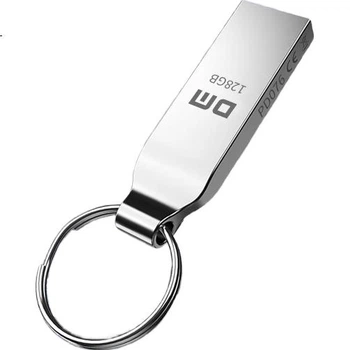 Флеш-накопичувач DM Daimai 128 ГБ USB 2.0, металевий PD076 Xiaofengling, USB-флеш-накопичувач для торгів, водонепроникний ударостійкий USB-накопичувач для комп'ютера та автомобіля