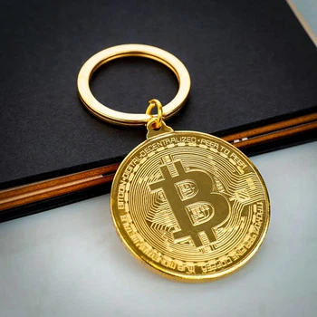 Монета-брелок «Bitcoin» Золотий