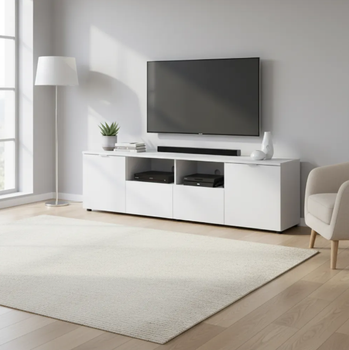 Комод Doros Рон 4 Білий 2 фасади 2 шухляди 180х38х50 (44900221)
