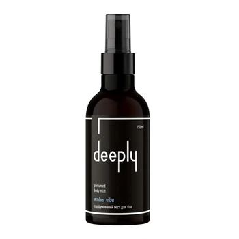 Парфюмированный мист для тела deeply amber vibe perfumed body mist с ванильно-пряным ароматом 150 мл