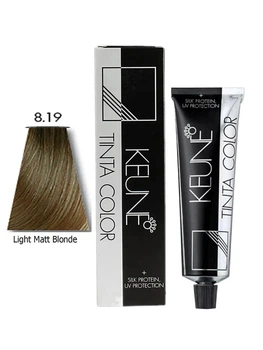 Перманентна фарба для волосся KEUNE TINTA COLOR 8.19 Light Ash Green Blonde 60 мл Шовкові протеїни