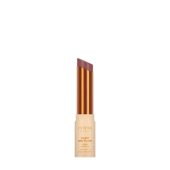 Помада глянцевая Glow And Plump Shine Lipstick 02 Rose Nude кремовая нюдовая