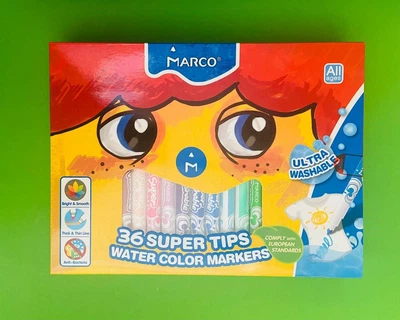 Фломастери Marco 1630-36СВ 36цв. ”Super Washable, Marco”