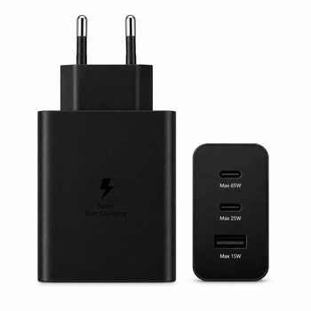 Мережевий зарядний пристрій для Samsung 65W Trio (EP-T6530) Black