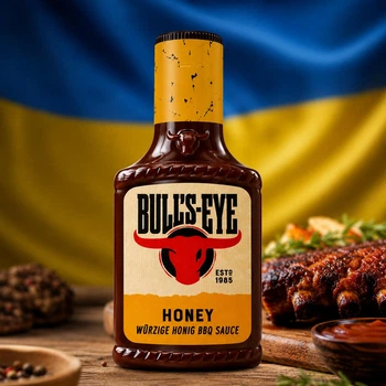 Соус кетчуп BBQ Bull's-Eye Honey медовый BBQ Sause медовый для гриля и мяса 300 мл