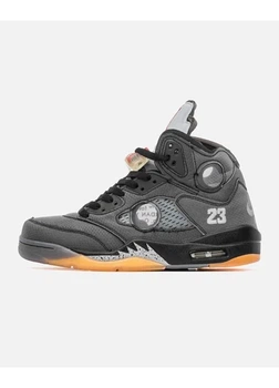 Кросівки чоловічі Jordan 5 Retro Off-White Black 44 (28см ) ( DM2041R)