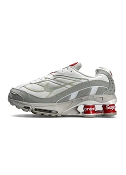 Кросівки чоловічі x Supreme Shox Ride 2 SP Grey White Red 41 (25,5см) ( A4366)