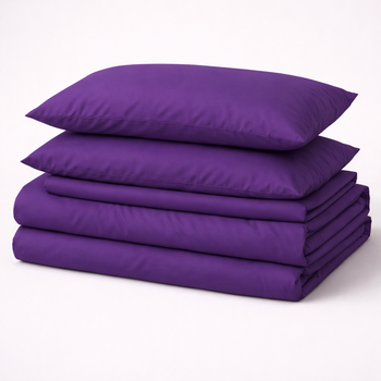 Простынь №19-3424 Sunset Purple Mikrosatin Premium Однотонная 150*220