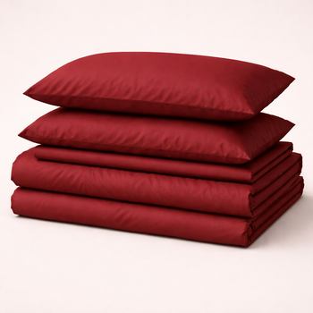 Комплект постельного белья №19-1655 Garnet Mikrosatin Premium Однотонный Детский