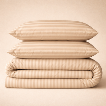 Простынь Бязь 17-0610 Stripe Light Brown 220*240