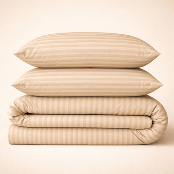 Простынь Бязь 17-0602 Stripe Creamy 150*220