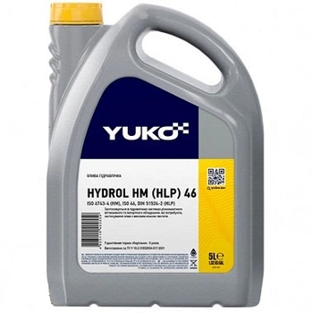 Олива гідравлічна YUKO HYDROL HM 46 каністра 5л ПЕ