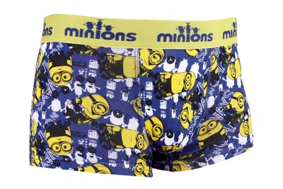 Труси-боксери MinionS темно-сині для хлопчиків 6-8 років комфортна модель для щоденного носіння