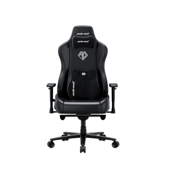 Игровое кресло Anda Seat Novis Plus Black PVC Size XL нагрузка до 120 кг, экокожа, формовочная пена высокой плотности, гарантия 24 мес, наклон спинки 155 °, рост до 210 см