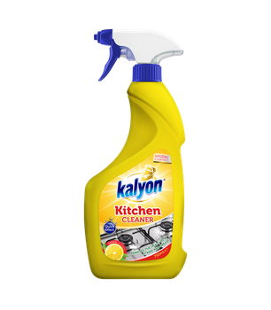 Засіб для миття кухні Kalyon Kitchen Cleaner Lemon Scented спрей знежирювач з лимоном, 750 мл. 8698848006197