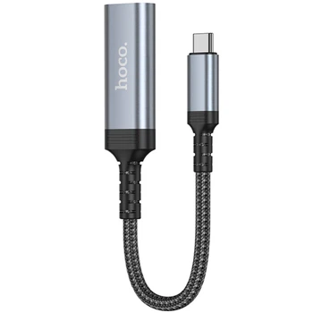Переходник Hoco UA43A Type-C to HDTV (0.2m) Metal gray